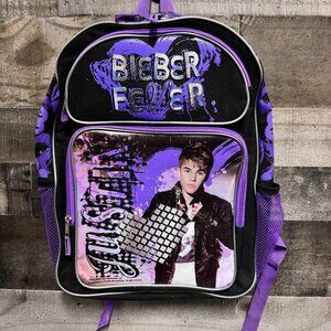 Justin Bieber "BIEBER FEVER" Backpack 2012 Rare Retro